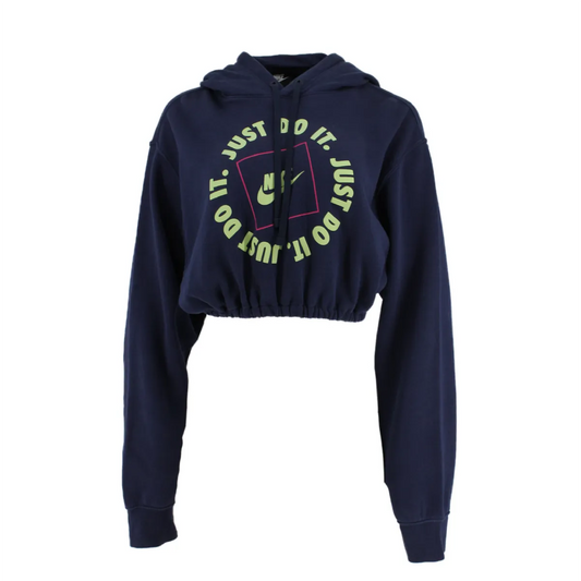 Nike Cropped Hoodie Navy M